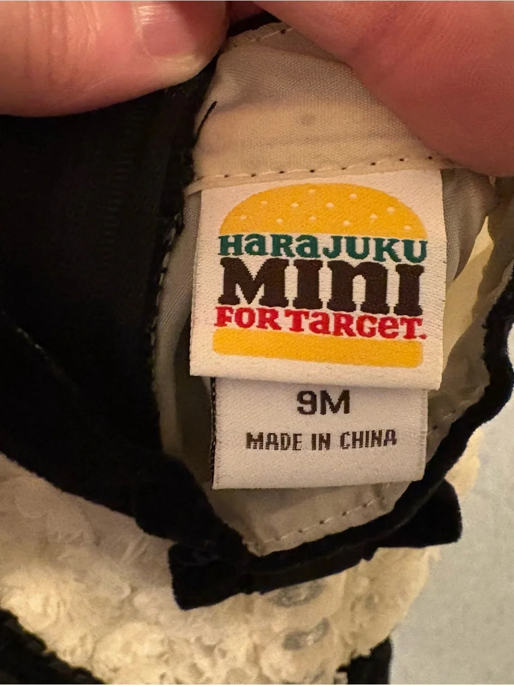 Harajuku Mini for Target Baby Black Velvet & Lace Tuxedo Dress Size 9M